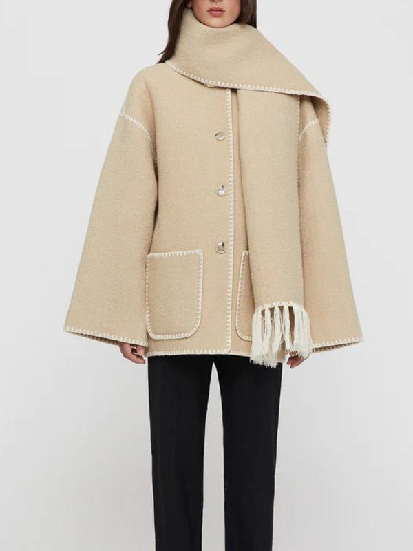 beige coat