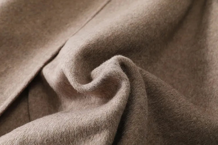 Telma Wool Scarf Detail Coat