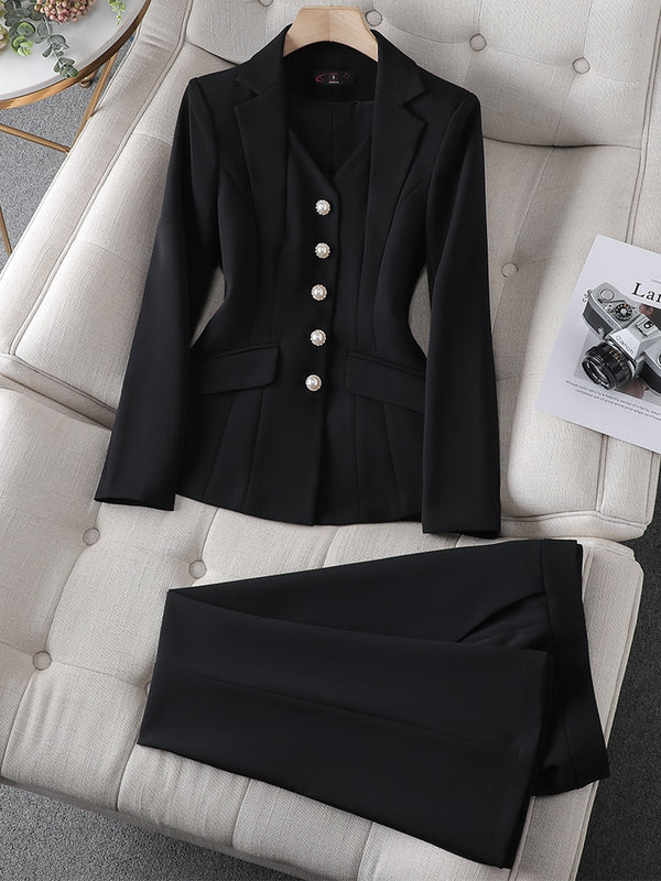 black two-piece suit