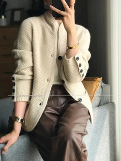 ivory cashmere cardigan