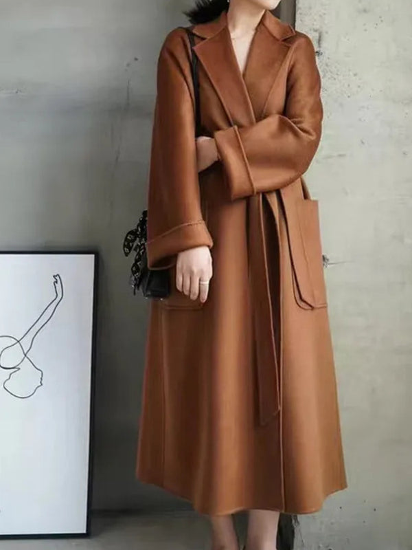 caramel wool coat