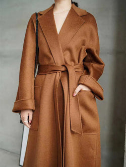 caramel wool coat