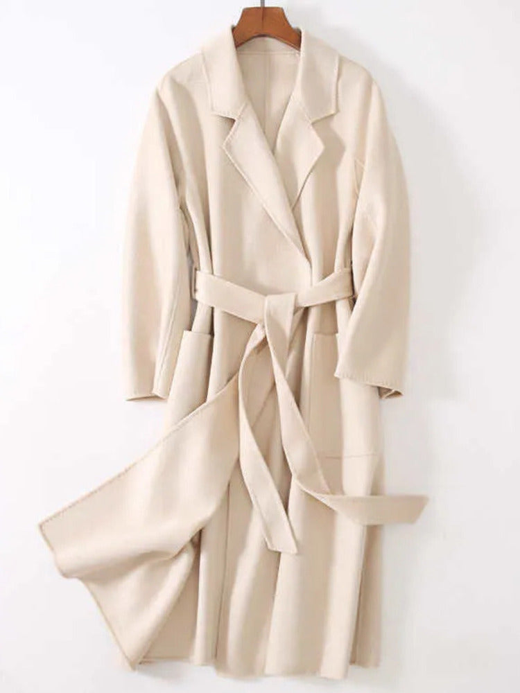 beige wool coat