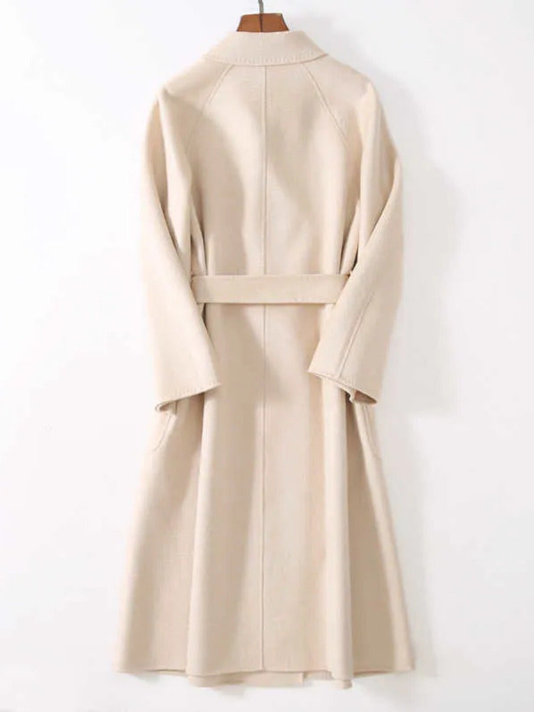 beige wool coat