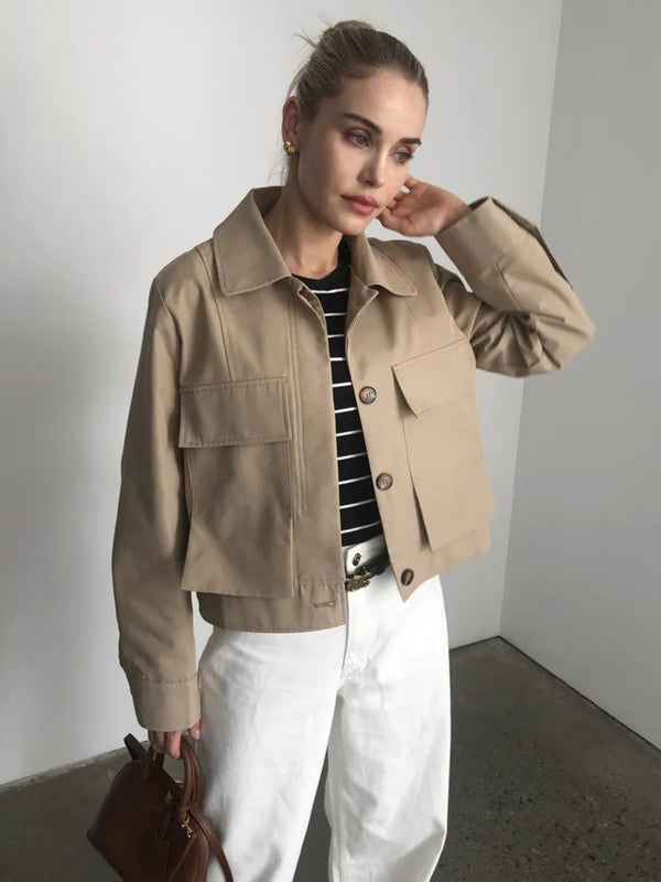 beige jacket