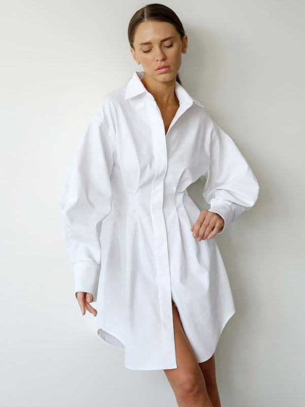 white shirt dress